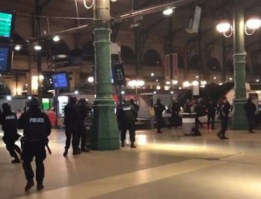 Παρίσι: Αποκλείστηκε ο σταθμός Gare du Nord την νύχτα - Έρευνες για τρομοκράτες (φωτό, βίντεο)